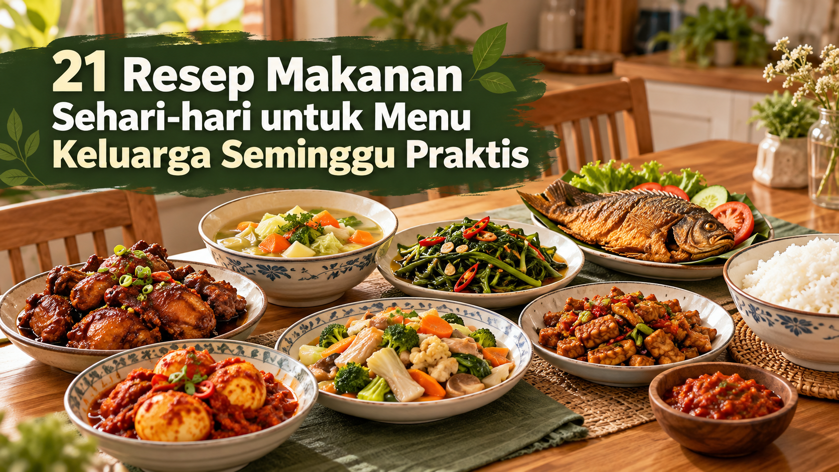 resep - 21 Resep Makanan Sehari-hari untuk Menu Keluarga Seminggu Praktis