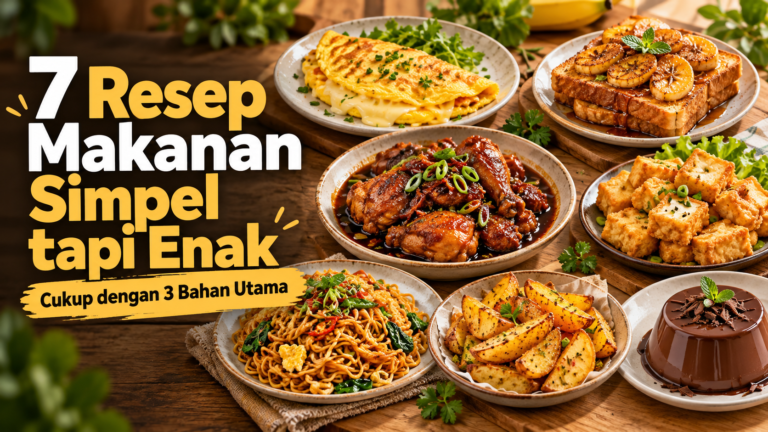 resep - 7 Resep Makanan Simpel tapi Enak, Cukup dengan 3 Bahan Utama