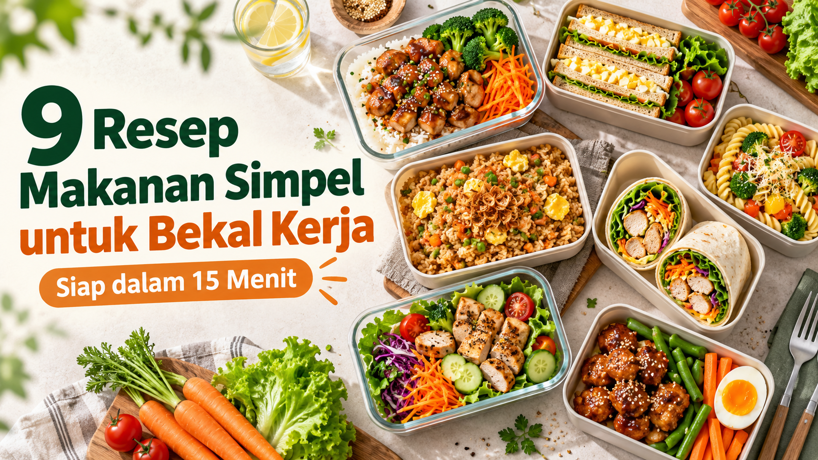 resep - 9 Resep Makanan Simpel untuk Bekal Kerja, Siap dalam 15 Menit