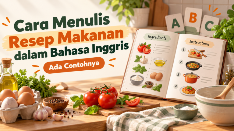 resep - Cara Menulis Resep Makanan dalam Bahasa Inggris, Ada Contohnya