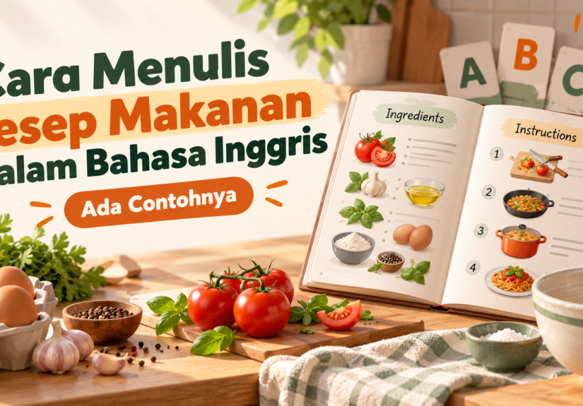 resep - Cara Menulis Resep Makanan dalam Bahasa Inggris, Ada Contohnya