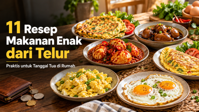 telur - 11 Resep Makanan Enak dari Telur, Praktis untuk Tanggal Tua di Rumah